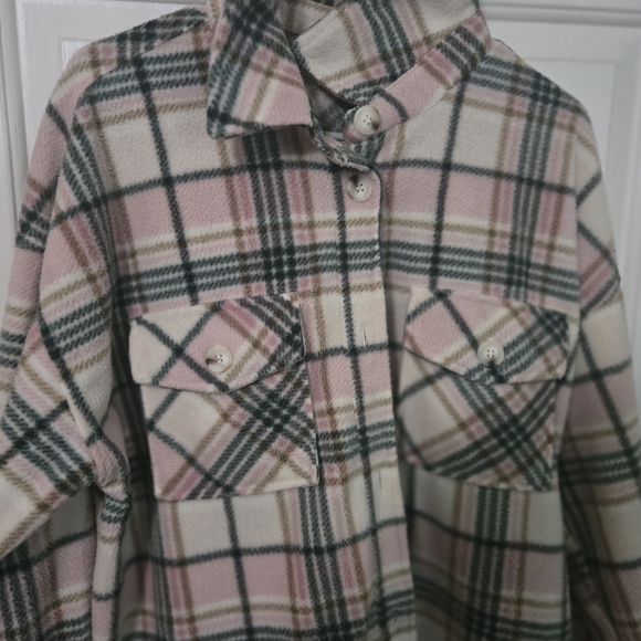 Plaid Button-Up Jacket - Picture 2 of 2
